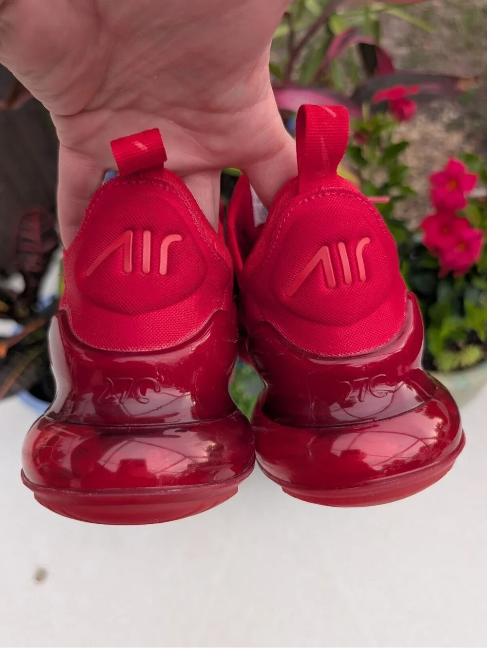 Nike Air Max 270 GS University Red Size 6.5Y Women's 8 CW6987-600 Like NWB